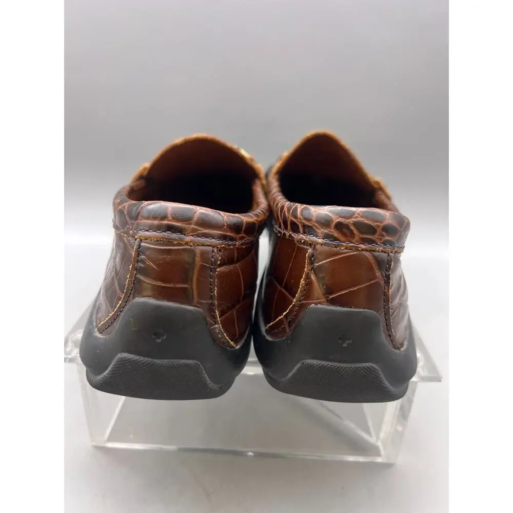 Allen Edmonds Mens Grand Cayman Horsebit Croc Leather Oxford Dress Shoes Size 7D